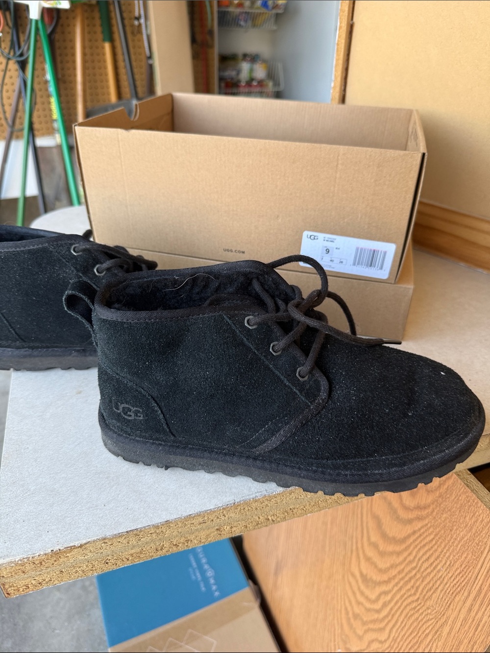 UGG Black Suede Lace-Up Chukka Boot